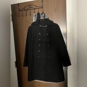 Black Long Pea Coat